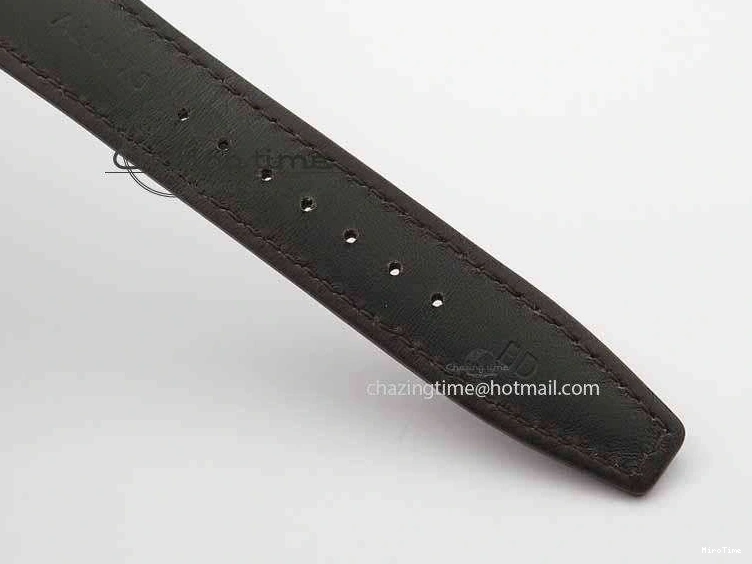 MIROTIME 1219 Portuguese IW3714 Diam ZF V2 1:1 Best Edition White Dial RG Numbers On Brown Leather Strap A79350 (Slim Movement) Fashionable 7246